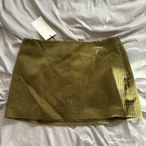 Zara Corduroy Mini Skirt